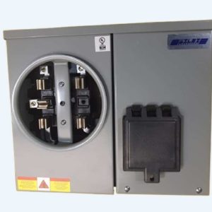 Single Phase 5 Terminal 125 Amp Integral Metering Base Underground Feed