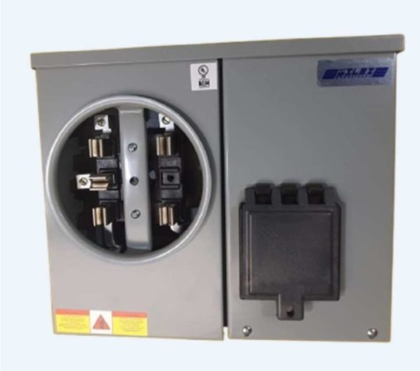 Single Phase 5 Terminal 125 Amp Integral Metering Base Underground Feed