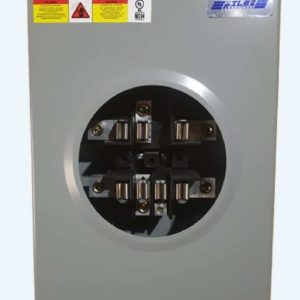 Base for single-phase watt-hour meter, 5 terminals, 225 amp, overhead connection